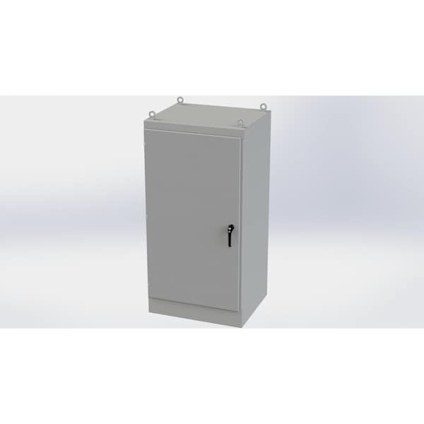 3 Point Latch with Padlock/Keylock Handle Electrical Enclosures, 72 in H, 30 in D, 36 in W